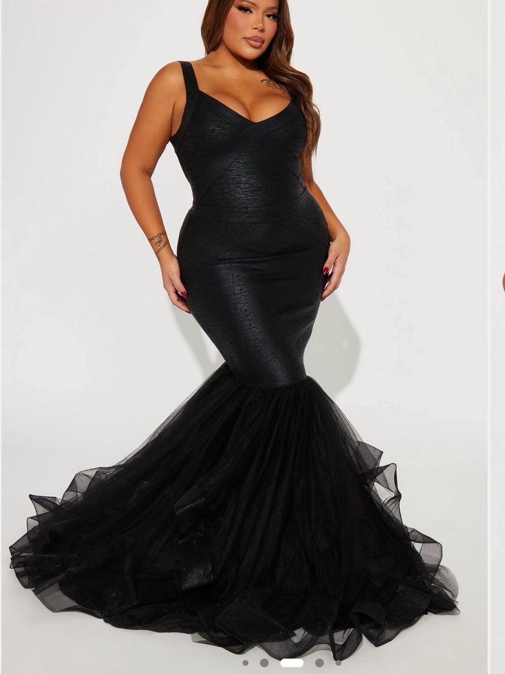 Fashion Nova Black Mermaid fresh out of fashion week dress prom